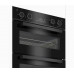 BBO6811DDX Beko 60cm Multifunction Built-in Double Oven - Black Glass Stainless Steel 